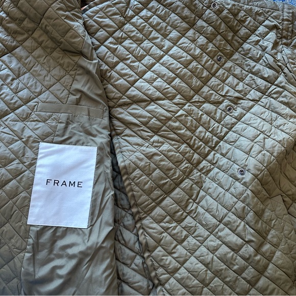 FRAME Quilted Drape Neck Coat/Jacket - Picture 10 of 13